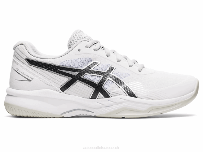 gel-jeu 8 blanc noir Asics L6N0K4023