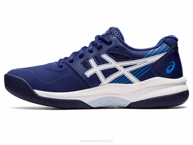 gel-jeu 8 bleu marine/blanc Asics L6N0K3098