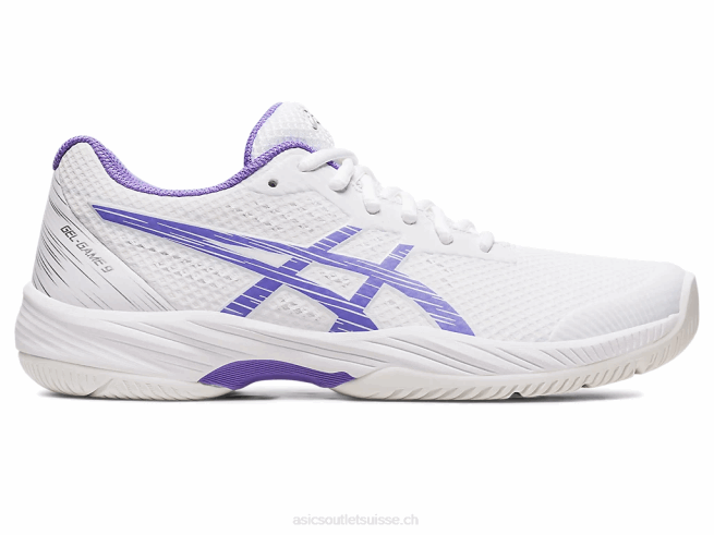 gel-jeu 9 blanc/améthyste Asics L6N0K2487