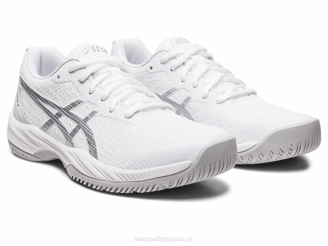 gel-jeu 9 blanc/argent pur Asics L6N0K2417