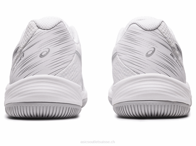 gel-jeu 9 blanc/argent pur Asics L6N0K2417