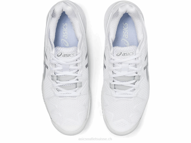 gel-résolution 8 blanc/argent pur Asics L6N0K4186