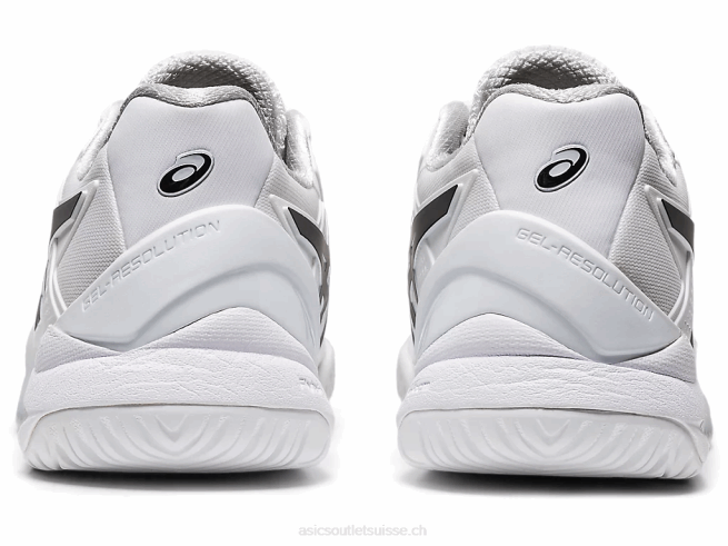 gel-résolution 8 blanc noir Asics L6N0K4152