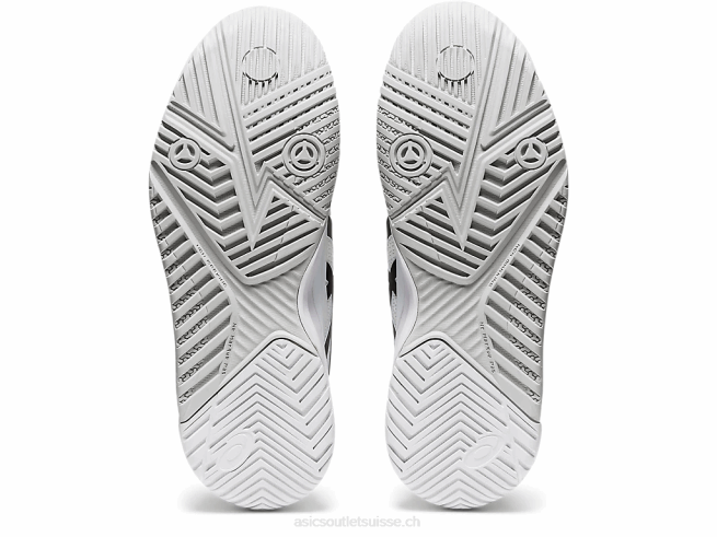 gel-résolution 8 blanc noir Asics L6N0K4152