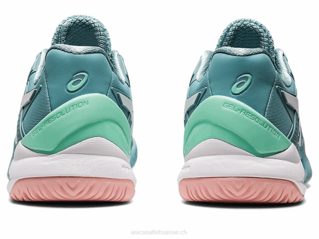 gel-résolution 8 bleu fumé/blanc Asics L6N0K2957