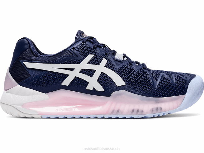 gel-résolution 8 caban/blanc Asics L6N0K4185