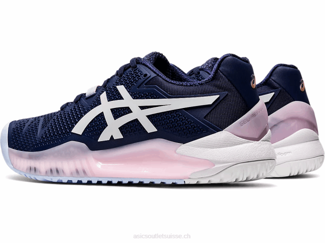 gel-résolution 8 caban/blanc Asics L6N0K4185