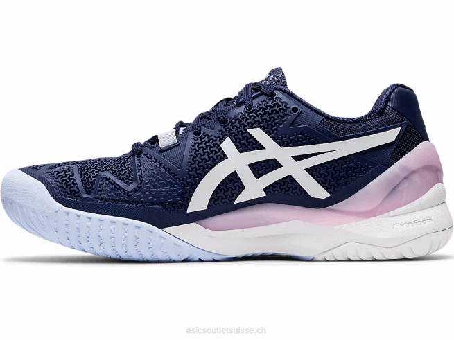 gel-résolution 8 caban/blanc Asics L6N0K4185