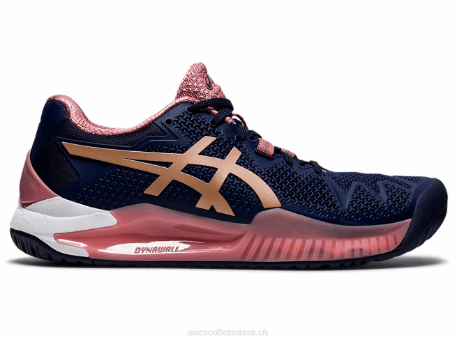 gel-résolution 8 caban/or rose Asics L6N0K3894