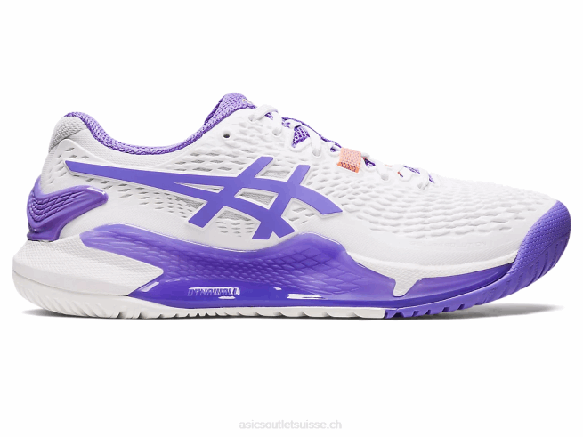 gel-résolution 9 blanc/améthyste Asics L6N0K2427