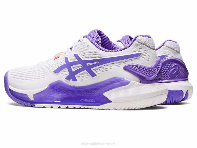 gel-résolution 9 blanc/améthyste Asics L6N0K2427