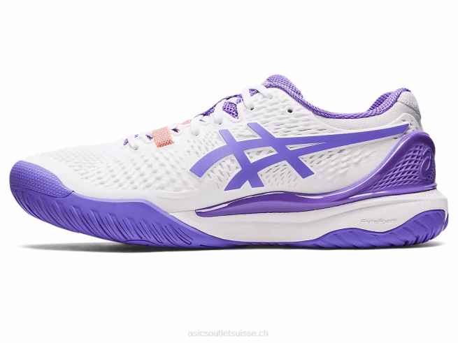 gel-résolution 9 blanc/améthyste Asics L6N0K2427