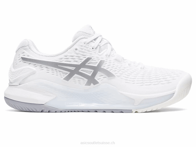 gel-résolution 9 blanc/argent pur Asics L6N0K2390