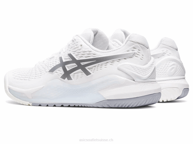 gel-résolution 9 blanc/argent pur Asics L6N0K2390