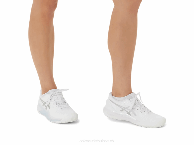 gel-résolution 9 blanc/argent pur Asics L6N0K2390