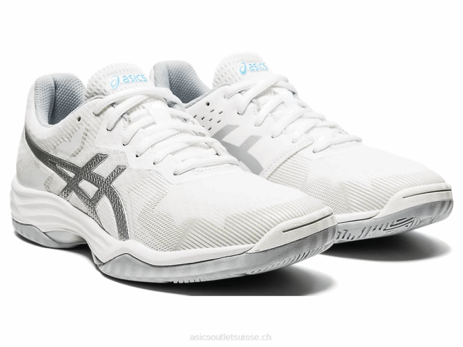 gel-tactique 2 blanc/aquarium Asics L6N0K4157