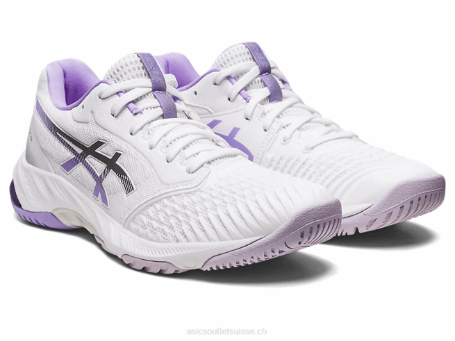 netburner balistique ff 3 blanc/violet numérique Asics L6N0K2580