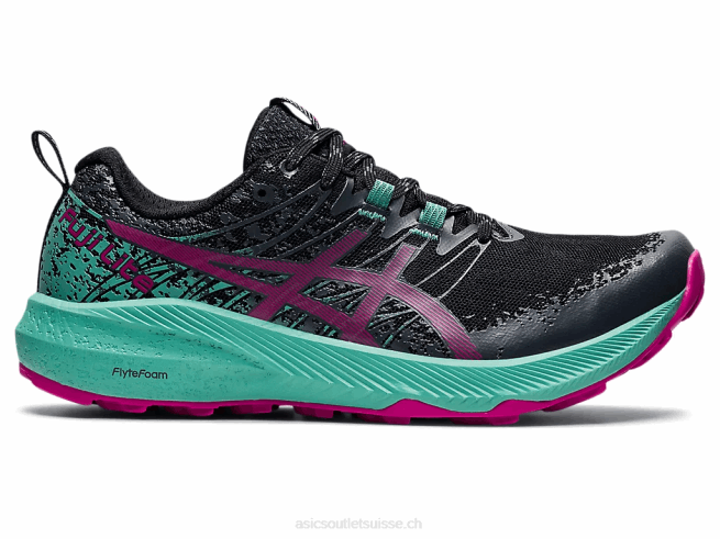fuji lite 2 noir/rouge fuchsia Asics L6N0K3586