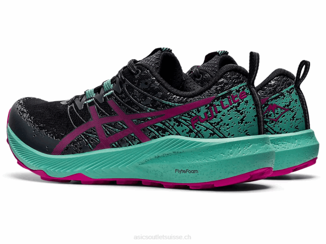 fuji lite 2 noir/rouge fuchsia Asics L6N0K3586