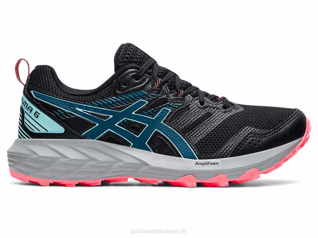 gel-sonoma 6 noir/sarcelle d'eau profonde Asics L6N0K3748