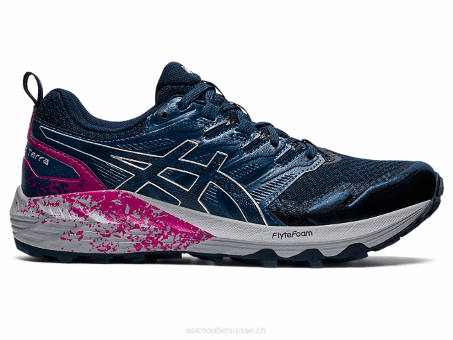 gel-trabuco terra bleu français/argent pur Asics L6N0K3570