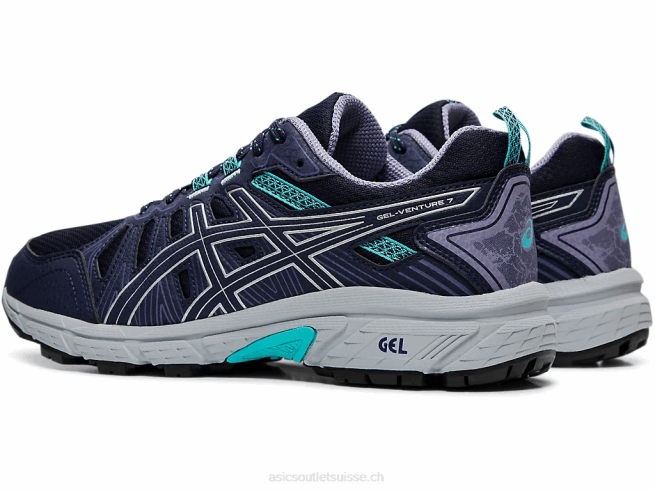 gel-venture 7 large Noir argent Asics L6N0K4201
