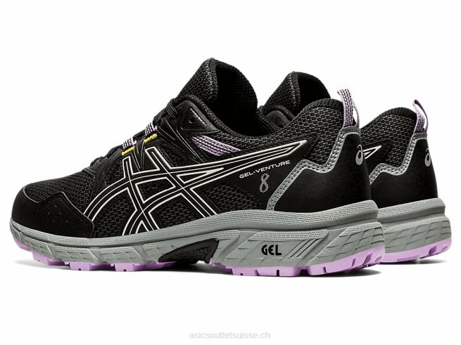 gel-venture 8 de large noir/ivoire Asics L6N0K3354