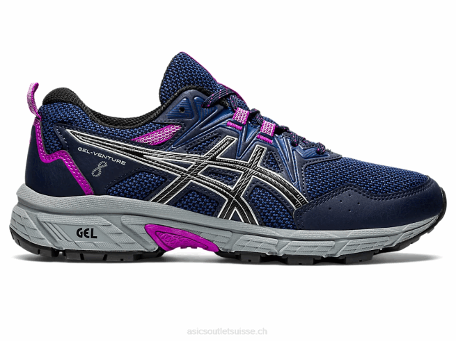 gel-venture 8 minuit/argent pur Asics L6N0K2981