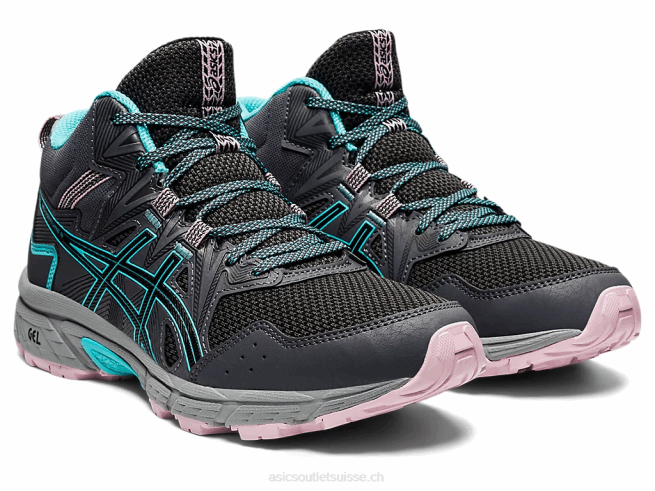 gel-venture 8 mt gris graphite/menthe glacée Asics L6N0K3566
