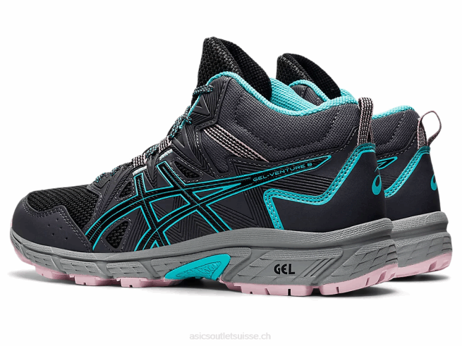gel-venture 8 mt gris graphite/menthe glacée Asics L6N0K3566