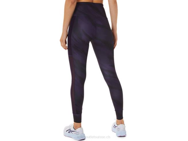 collant d'entraînement graphique pour femme ombre de nuit Asics L6N0K2944