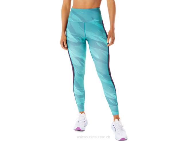 collant d'entraînement graphique pour femme pin brumeux Asics L6N0K2914