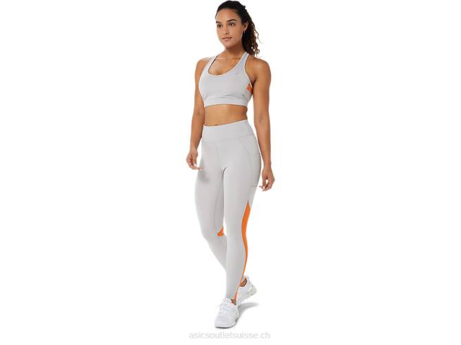 collant en maille pour femme gris huître Asics L6N0K3406