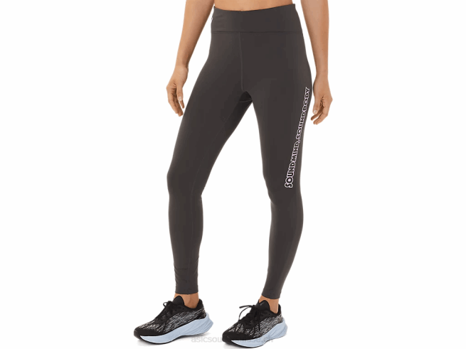 collant graphique à logo pour femmes gris obsidienne Asics L6N0K2946