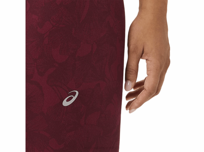 collant jacquard runkoyo femme Mars profond Asics L6N0K2741