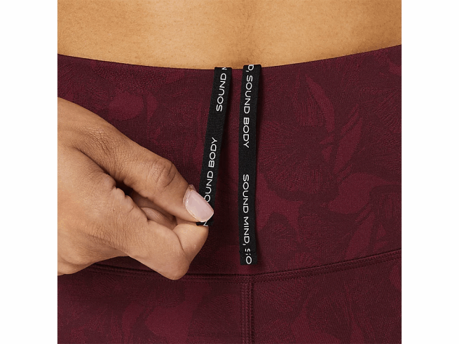 collant jacquard runkoyo femme Mars profond Asics L6N0K2741