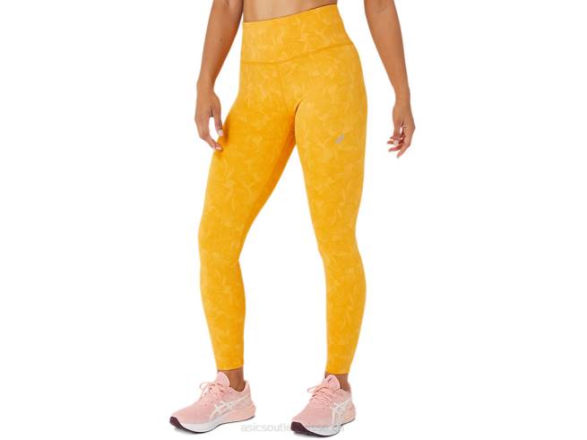 collant jacquard runkoyo femme tigre jaune Asics L6N0K2770