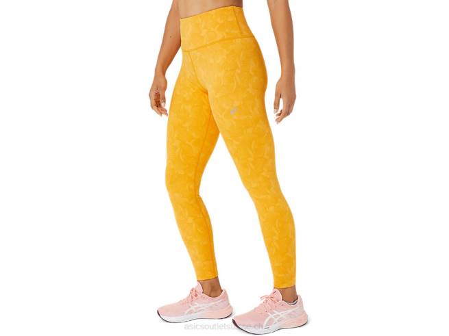 collant jacquard runkoyo femme tigre jaune Asics L6N0K2770