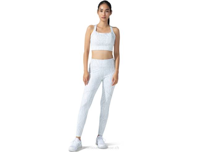 nouveau collant imprimé strong 92 pour femme impression blanche brillante Asics L6N0K3794