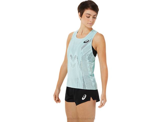 débardeur actibreeze femme bleu clair Asics L6N0K3348