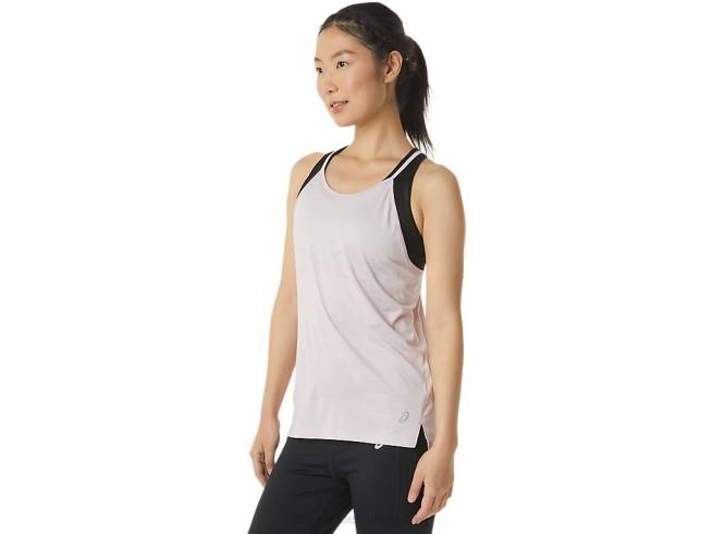 débardeur à bretelles femme spacedye à peine rose Asics L6N0K3310