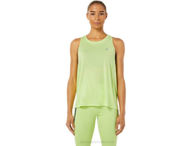débardeur de course femme vert citron Asics L6N0K3343