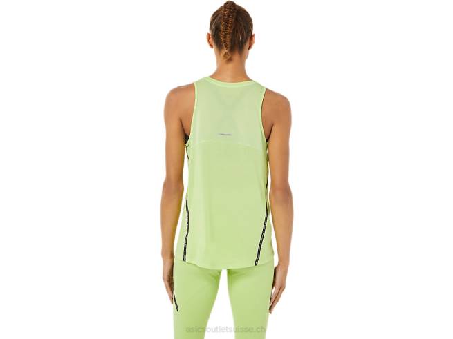 débardeur de course femme vert citron Asics L6N0K3343