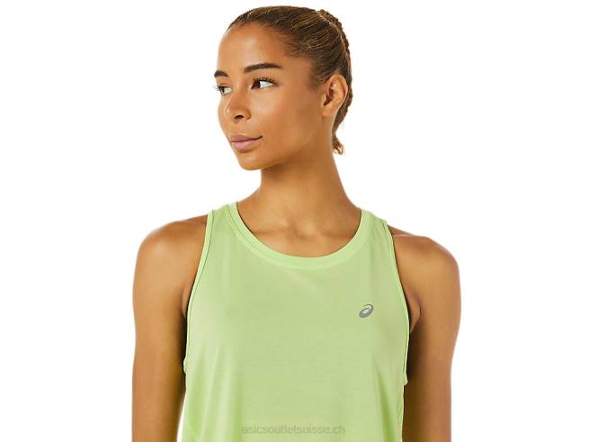 débardeur de course femme vert citron Asics L6N0K3343