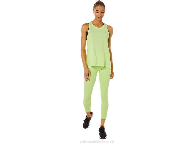 débardeur de course femme vert citron Asics L6N0K3343