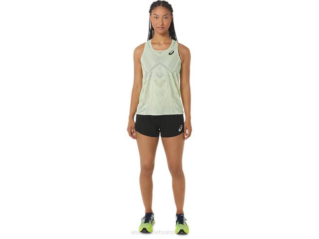 débardeur femme actibreeze jacquard murmure vert Asics L6N0K2226