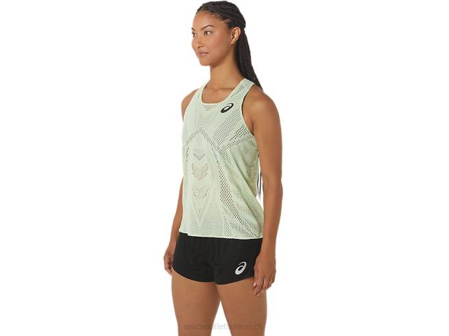 débardeur femme actibreeze jacquard murmure vert Asics L6N0K2226