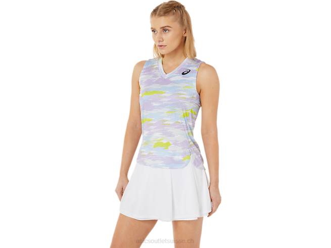 débardeur graphique match pour femme murasaki Asics L6N0K3494