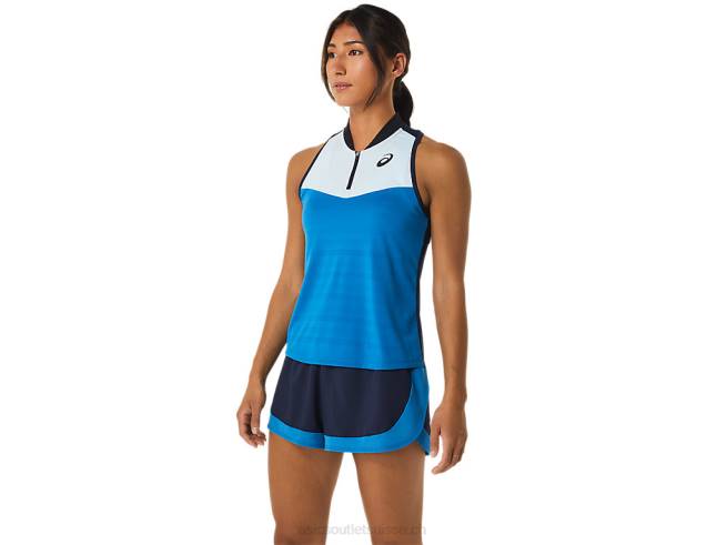débardeur match femme bleu ciel/reborn Asics L6N0K2251