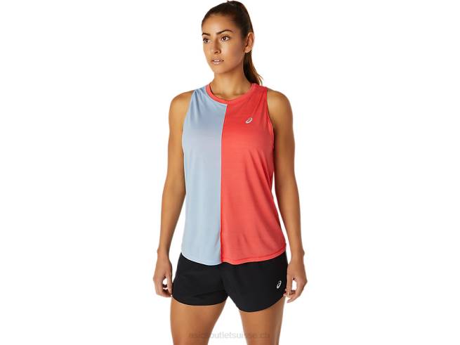 débardeur tokyo femme pamplemousse rose/brouillard Asics L6N0K3760